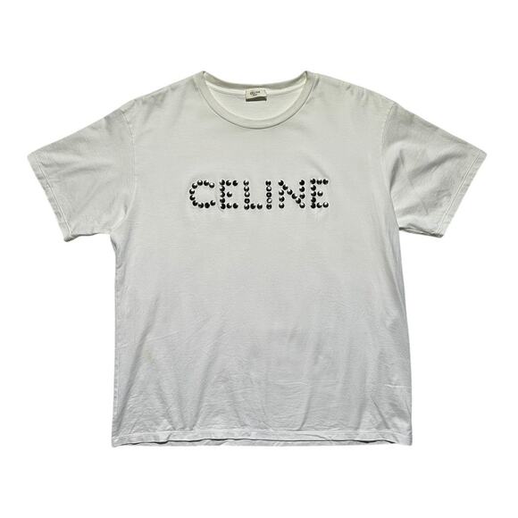 Studded logo spell out tee
